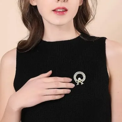 Pearl Rhinestone Hijab Safety Pin